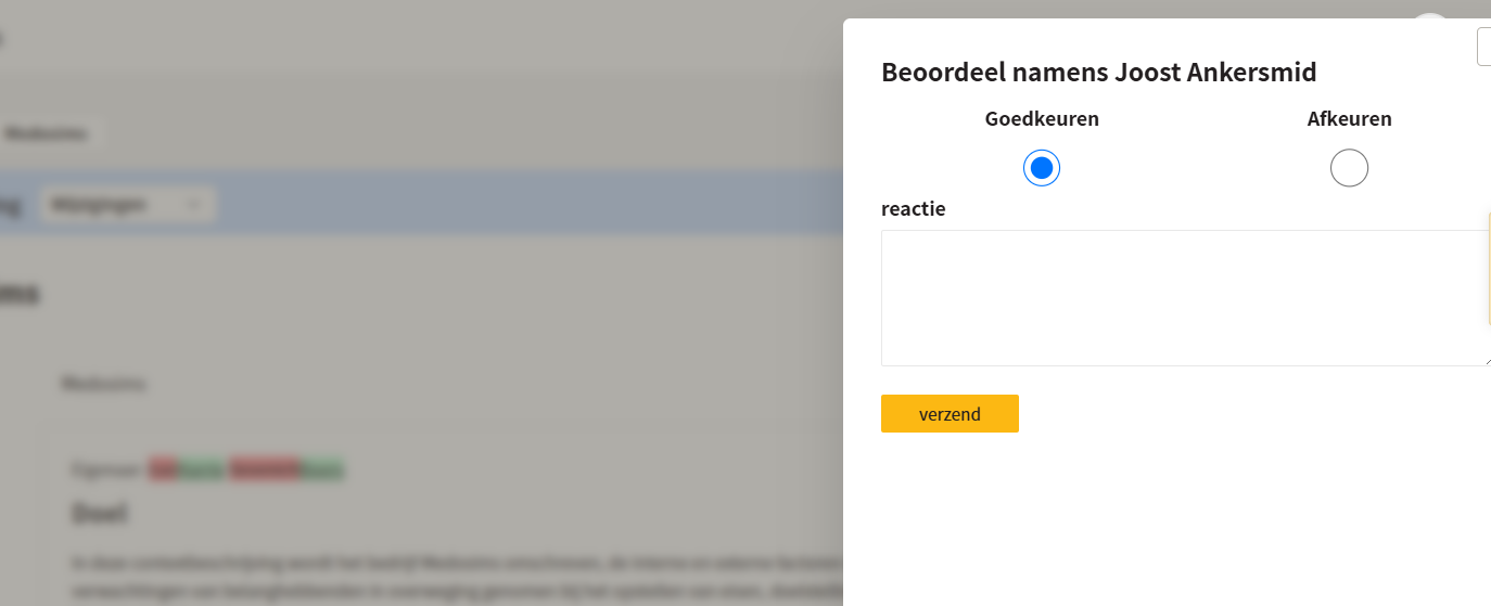 Beoordeling beheren