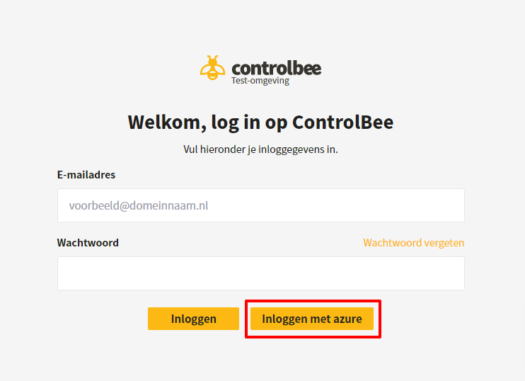 Inloggen met Azure