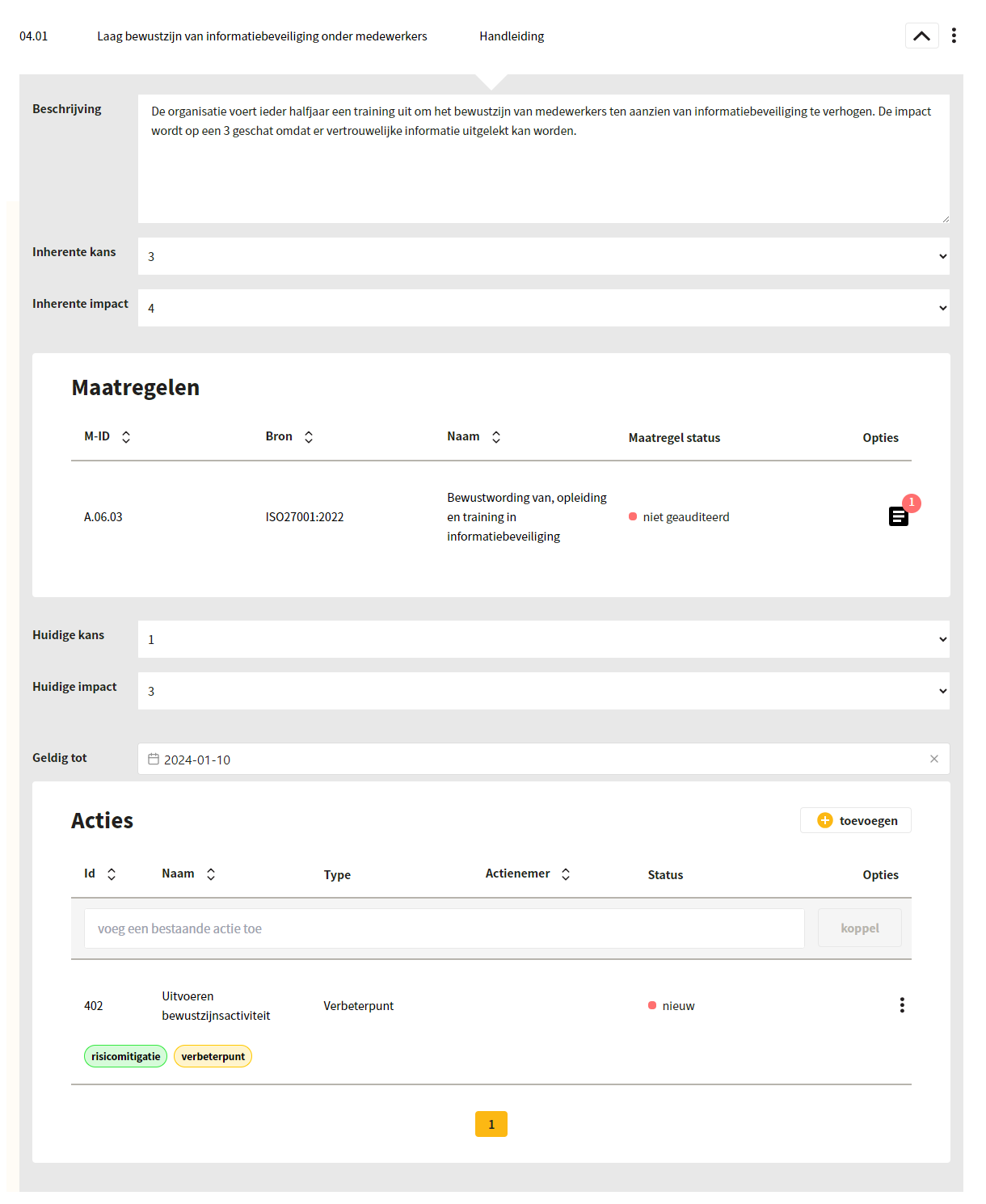 Evalueren van de risico’s