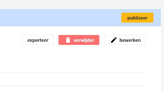 Opslaan en publiceren maatregel audit