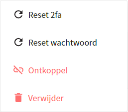 ControlBee Handleiding : Gebruikers