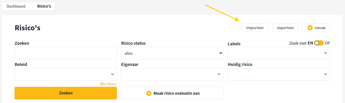 Importeren en exporteren risico’s